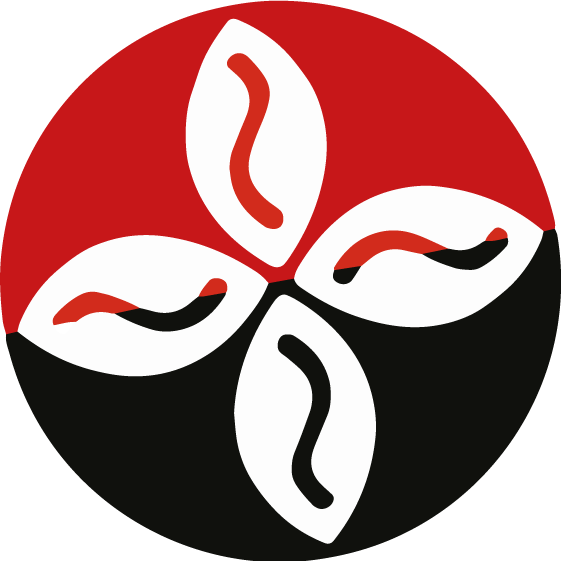Muschel-Kreis-rot-schwarz